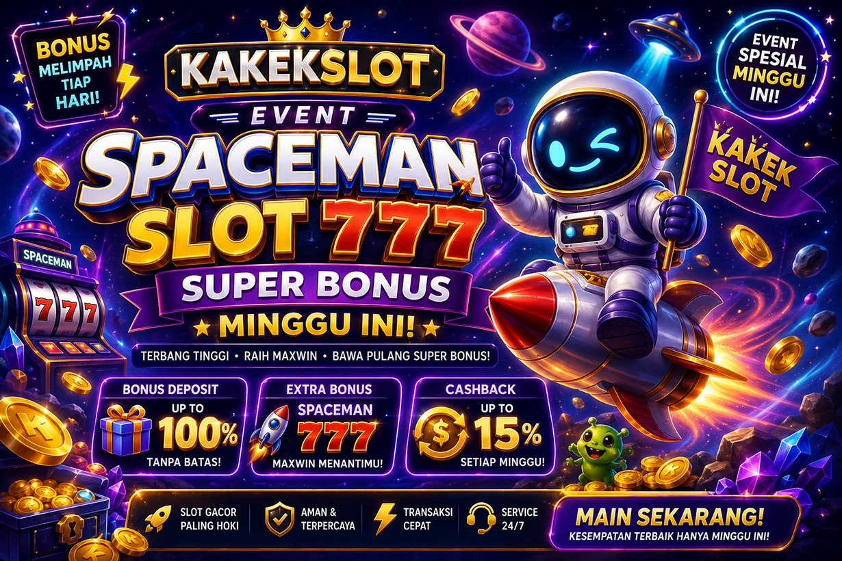 Galeri foto KAKEKSLOT | Event Spaceman Slot 777 Super Bonus Tergacor #1 di Yogyakarta